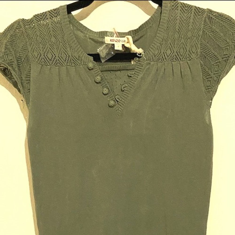 LAST CHANCE - KENZO Kids Girls Robe Dress Agave S